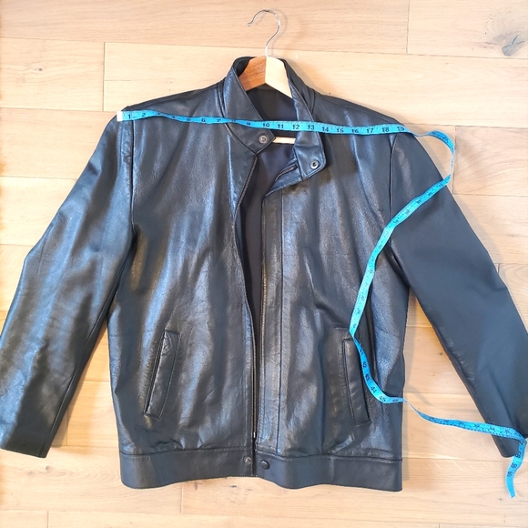 Custom Men's Leather Racer Jacket - Picture 1 of 4
